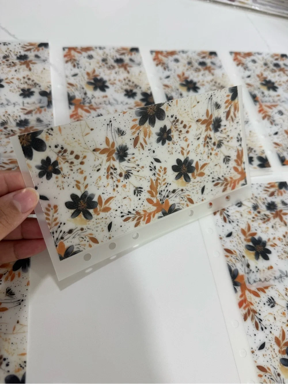 A6 Floral Accent cash envelopes
